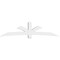 Ekena Millwork Davenport Architectural Grade PVC Gable Bracket, 108"W x 27"H x 6"D x 6"F, 6/12 Pitch GBP108X27X0606DAV00 - alternate 4